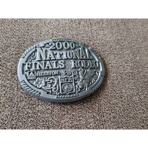 Vintage 2000 Hesston Belt Buckle National Finals Rodeo  ab